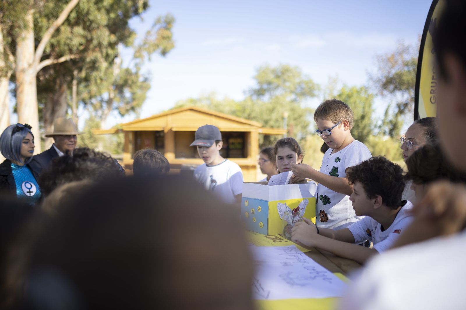 Imágenes de la clausura de la Escuela de Exploradores en Marismas del Odiel