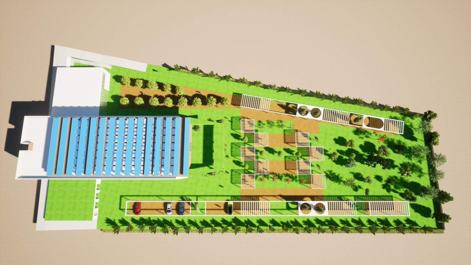 Recreación gráfica de la futura residencia.