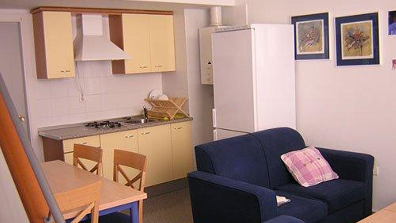 Una de las viviendas de la Residencia Lucano