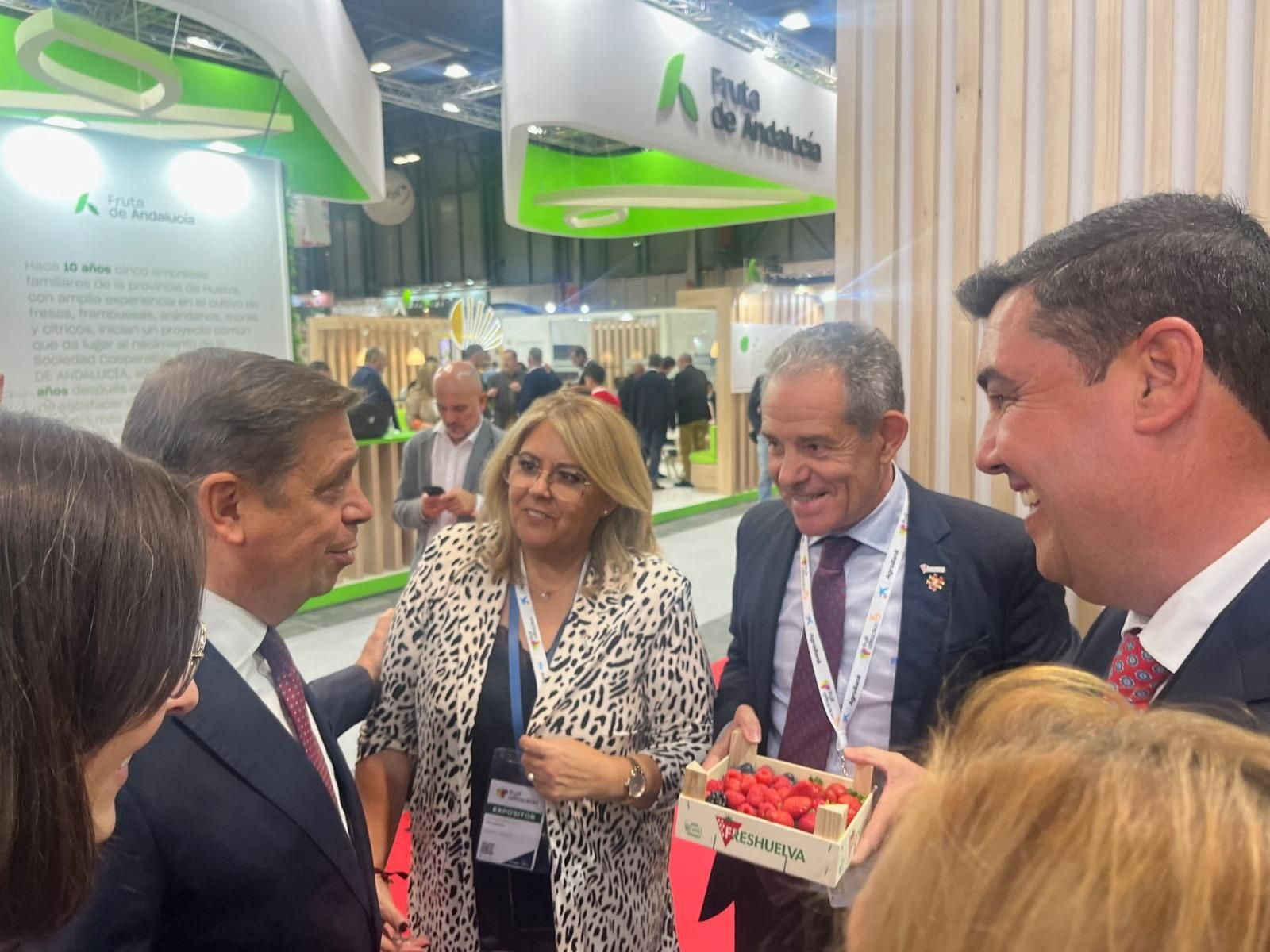 Imágenes de la participación de Huelva en la primera jornada de Fruit Attraction 2024