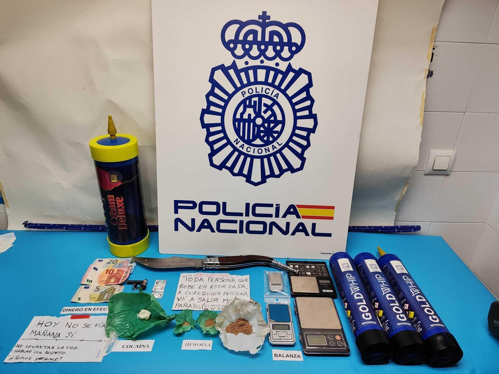 Material incautado en la operación Reme en El Puerto