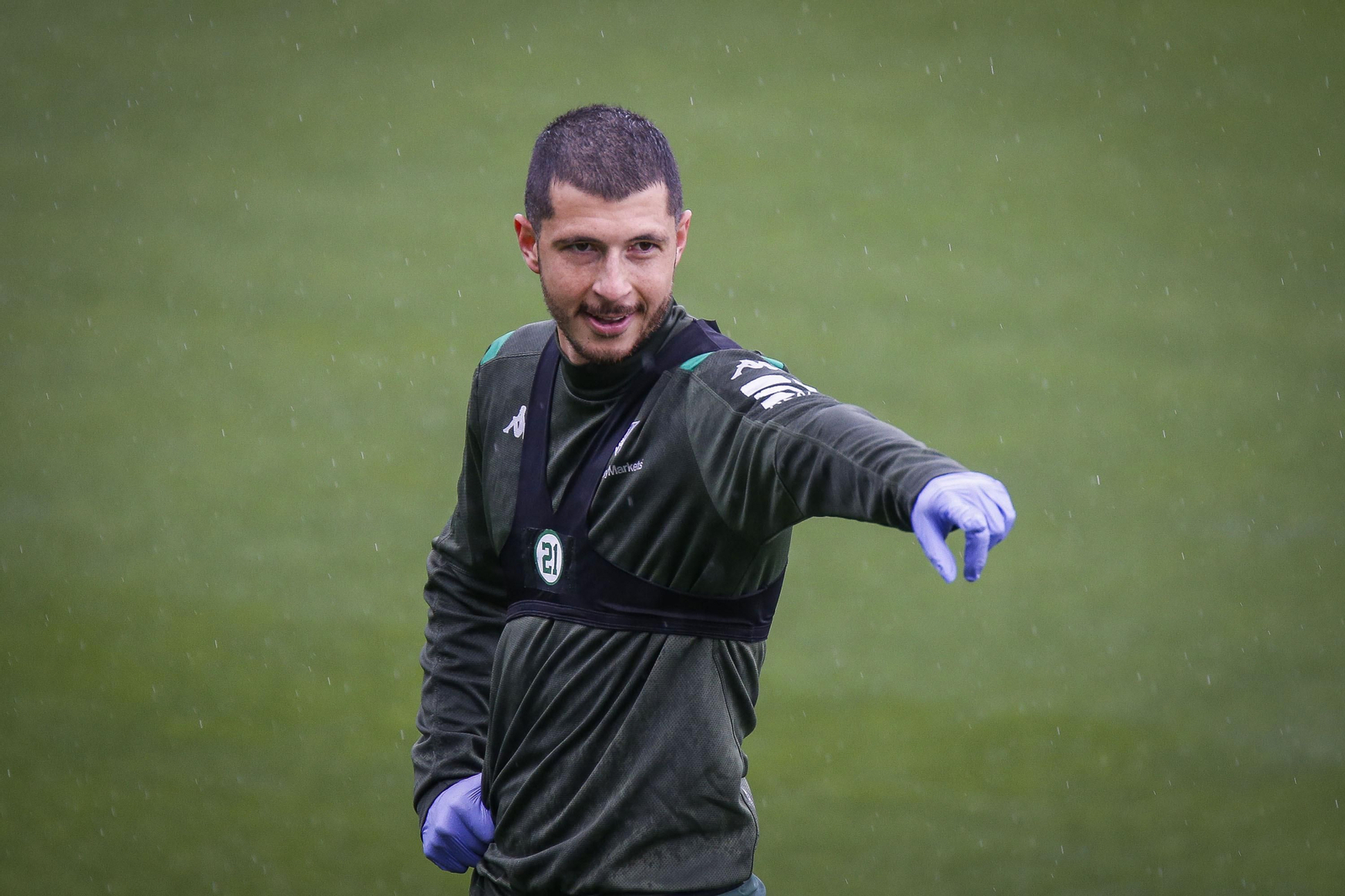 Guido, en un entrenamiento reciente en la ciudad deportiva.