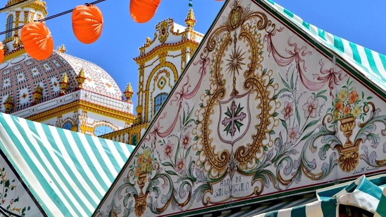 Caseta de la Hermandad de San Gonzalo en la Feria de Sevilla