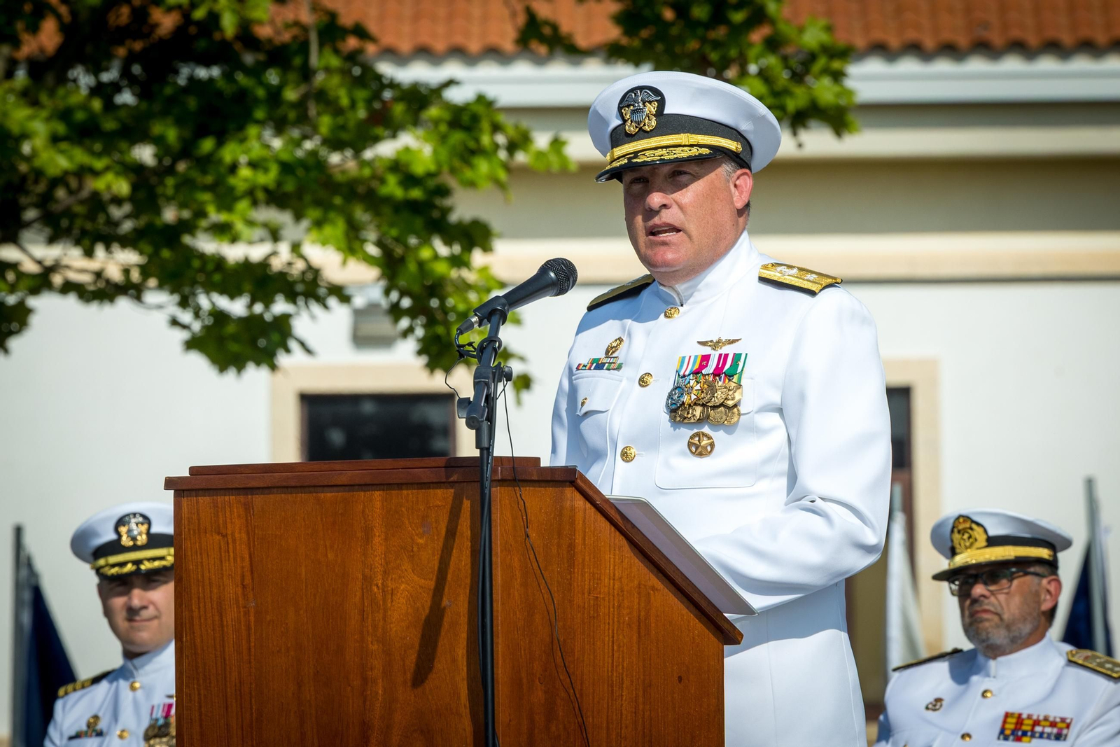 Las imágenes de la ceremonia de cambio de mando de EEUU en la Base de Rota