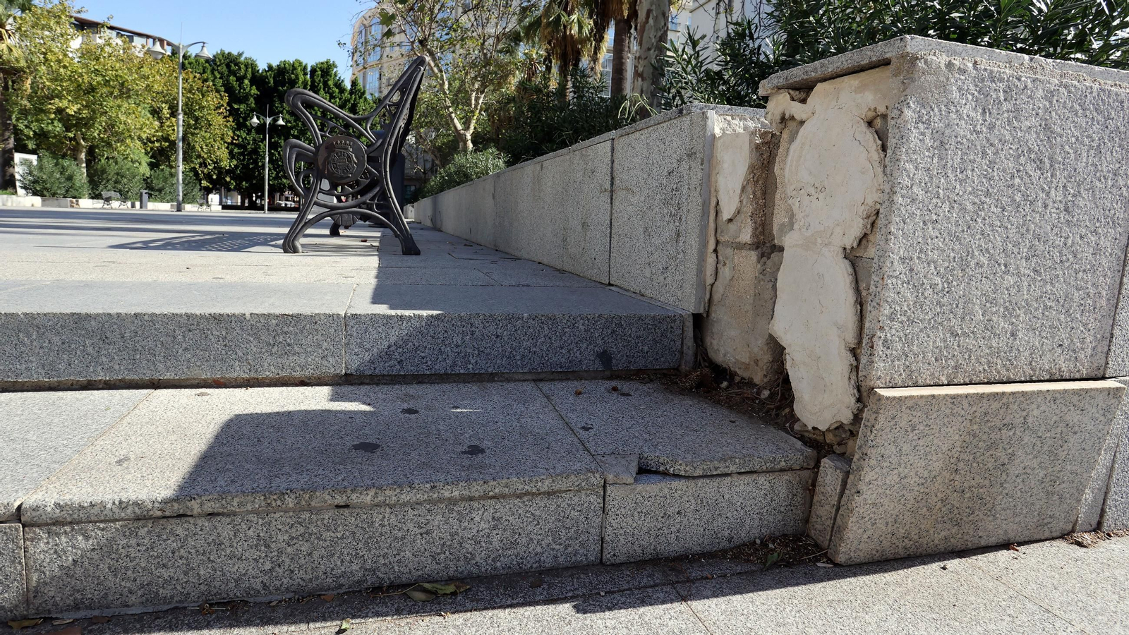 Así está la Plaza del Caballo, que va a ser adecentada por el Ayuntamiento de Jerez