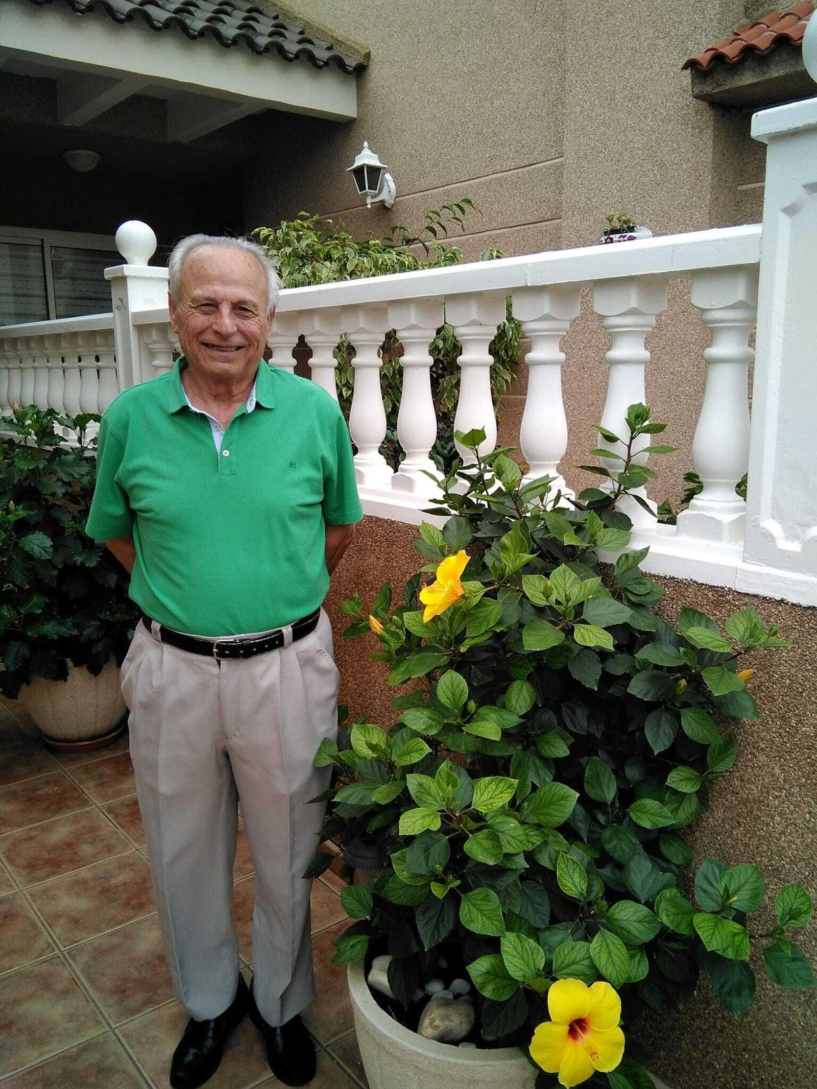 Pedro Marzo Rodríguez, en la actualidad, en su vivienda de Cartagena.