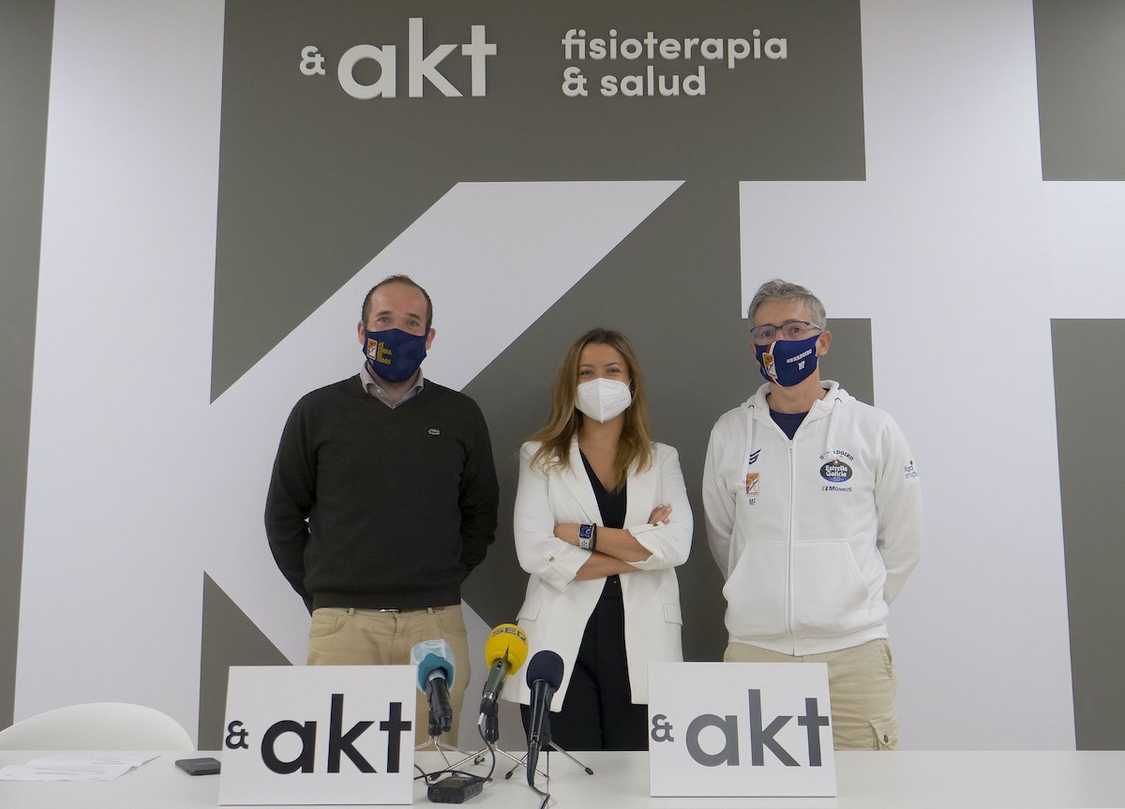 Moncho Fernández, en el acto de presentación antes de su rueda de prensa.