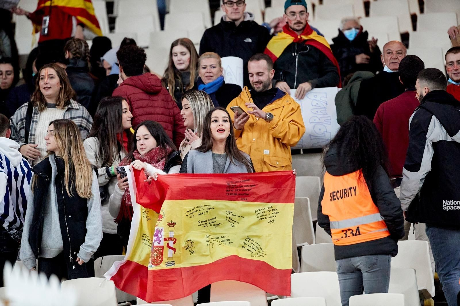 Las imágenes del Grecia-España de clasificación para el Mundial de Catar 2022