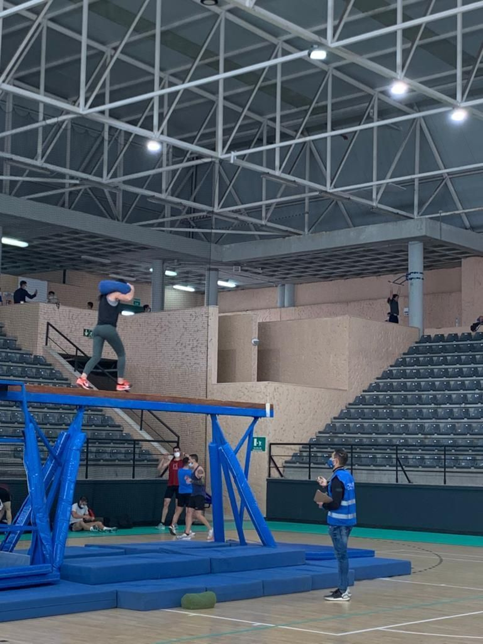 Pruebas físicas de las oposiciones de bomberos.