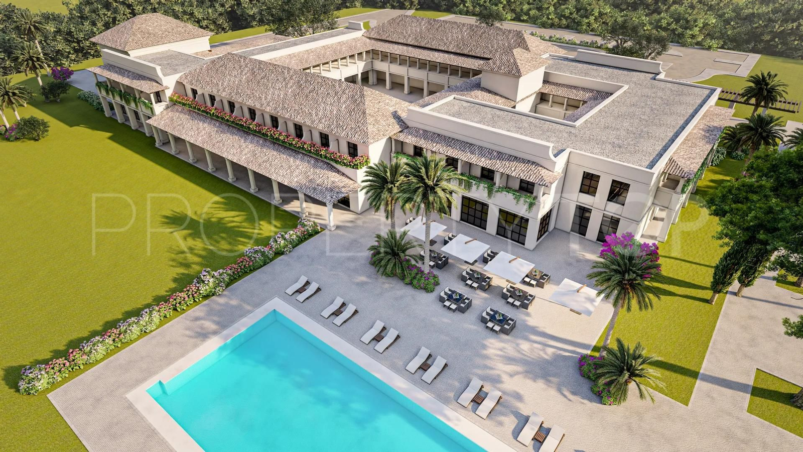 Recreación del hotel rural con el que contará Jimena en 2026.