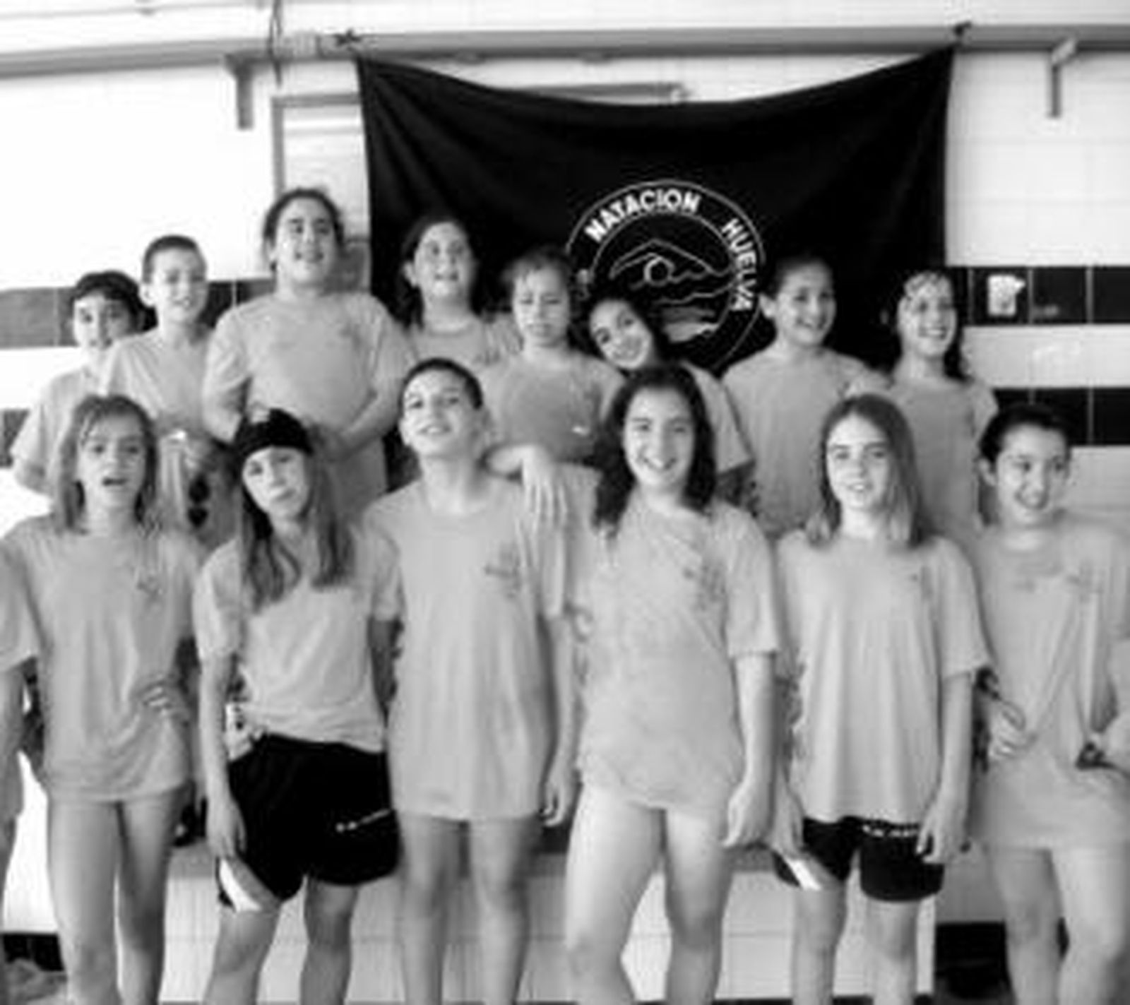 Nadadores del Club Natación Huelva que han optado al Andaluz.
