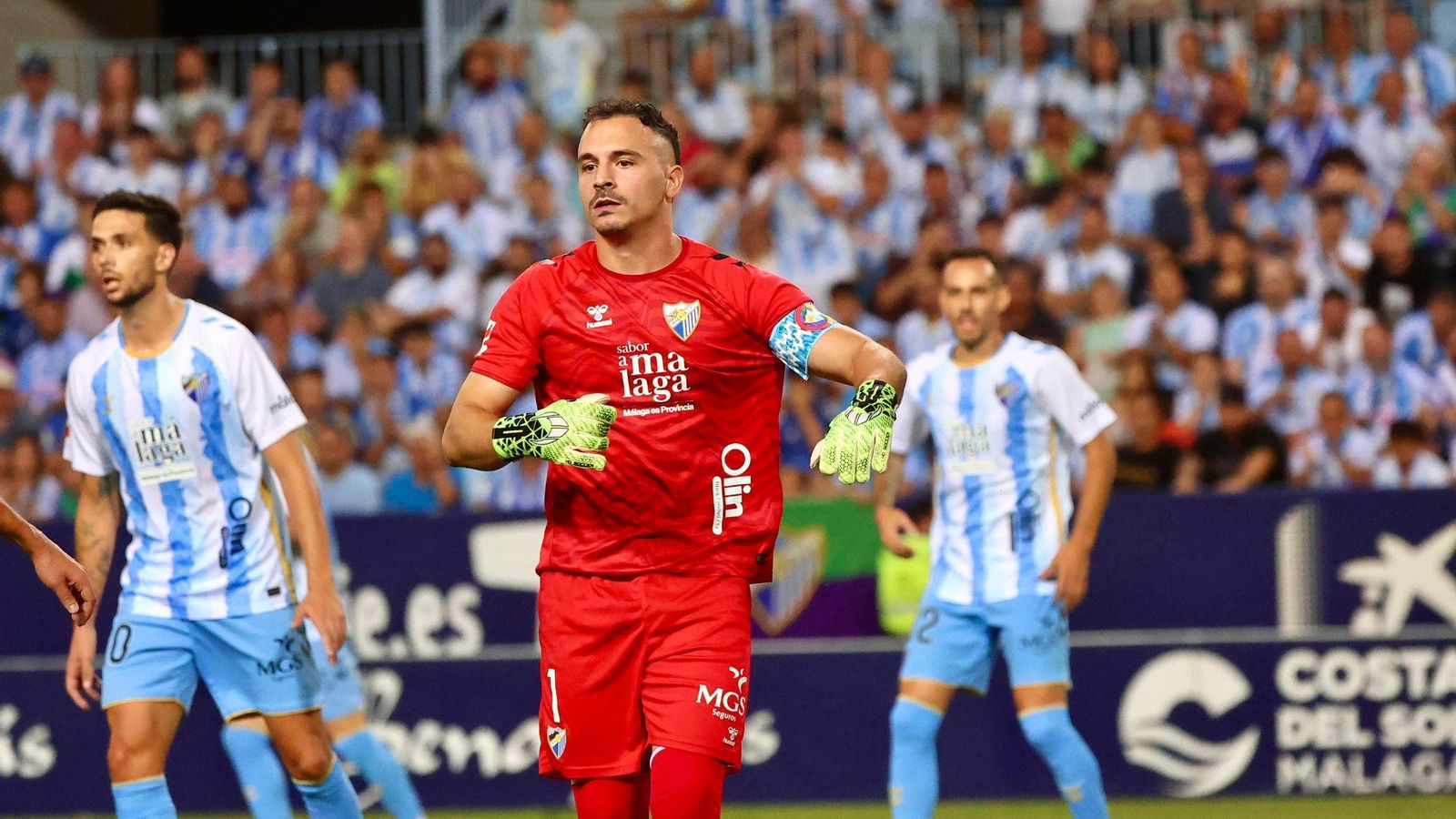 El Málaga CF - Elche, en fotos