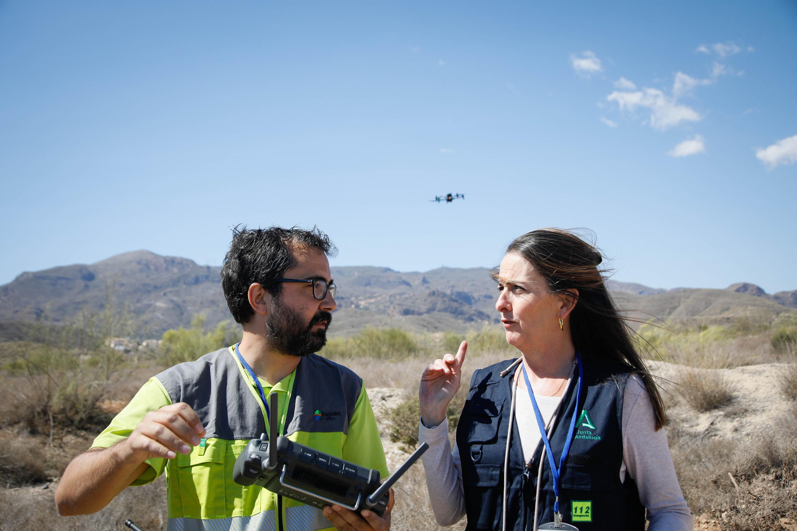 Así se ha vivido el simulacro de incendio forestal en Turre