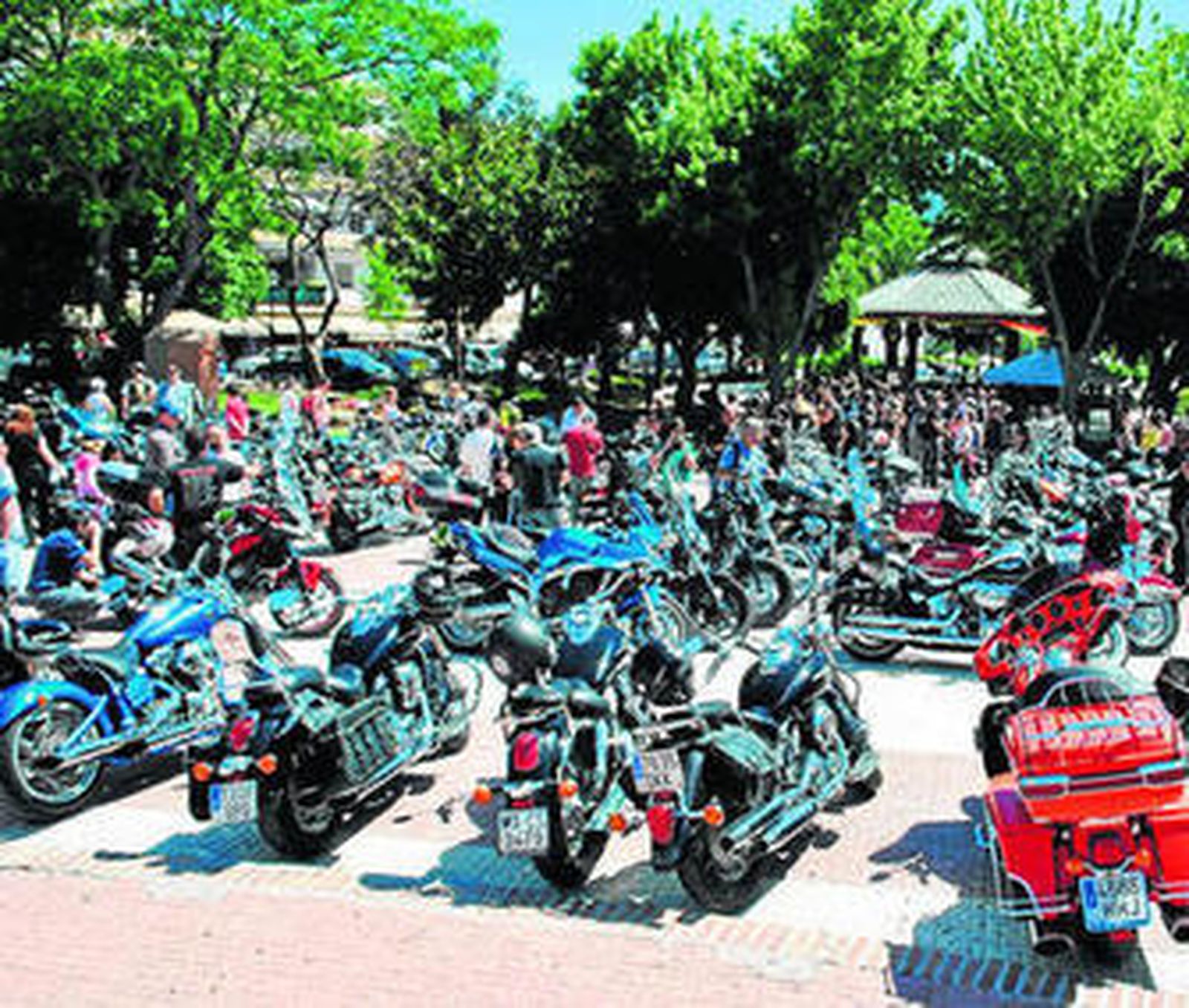 La concentración de motos.