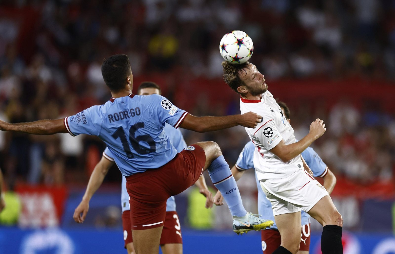 Las imágenes del Sevilla fc- Manchester City fc