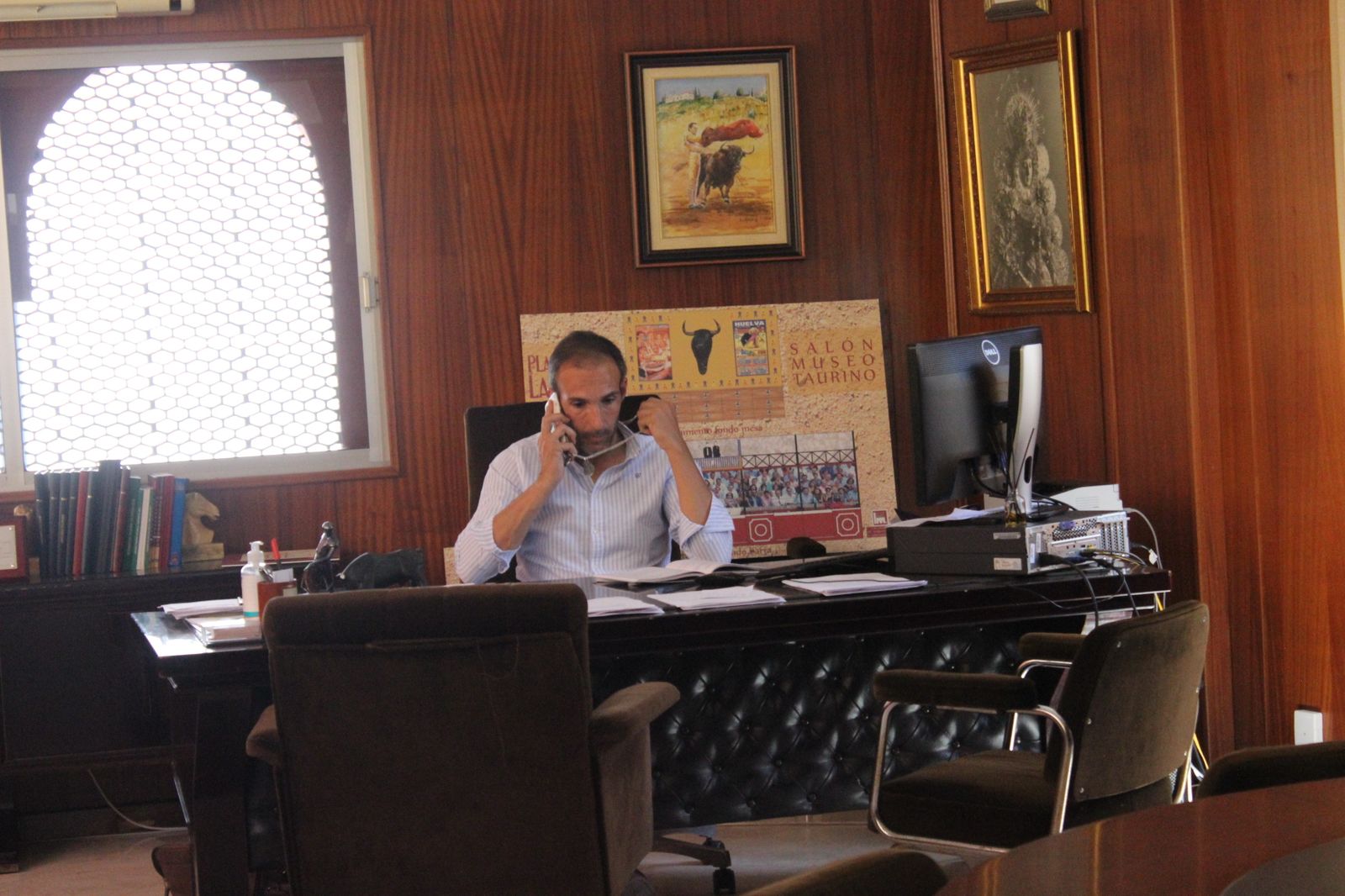 El empresario José Luis Pereda en su despacho de La Merced