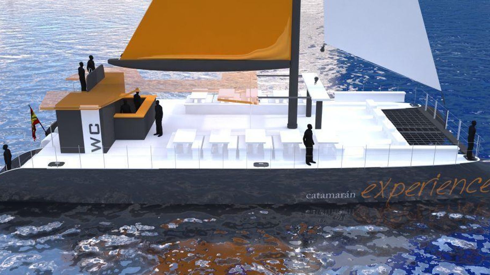 Imagen virtual del diseño que presentará el barco cuando esté concluido.