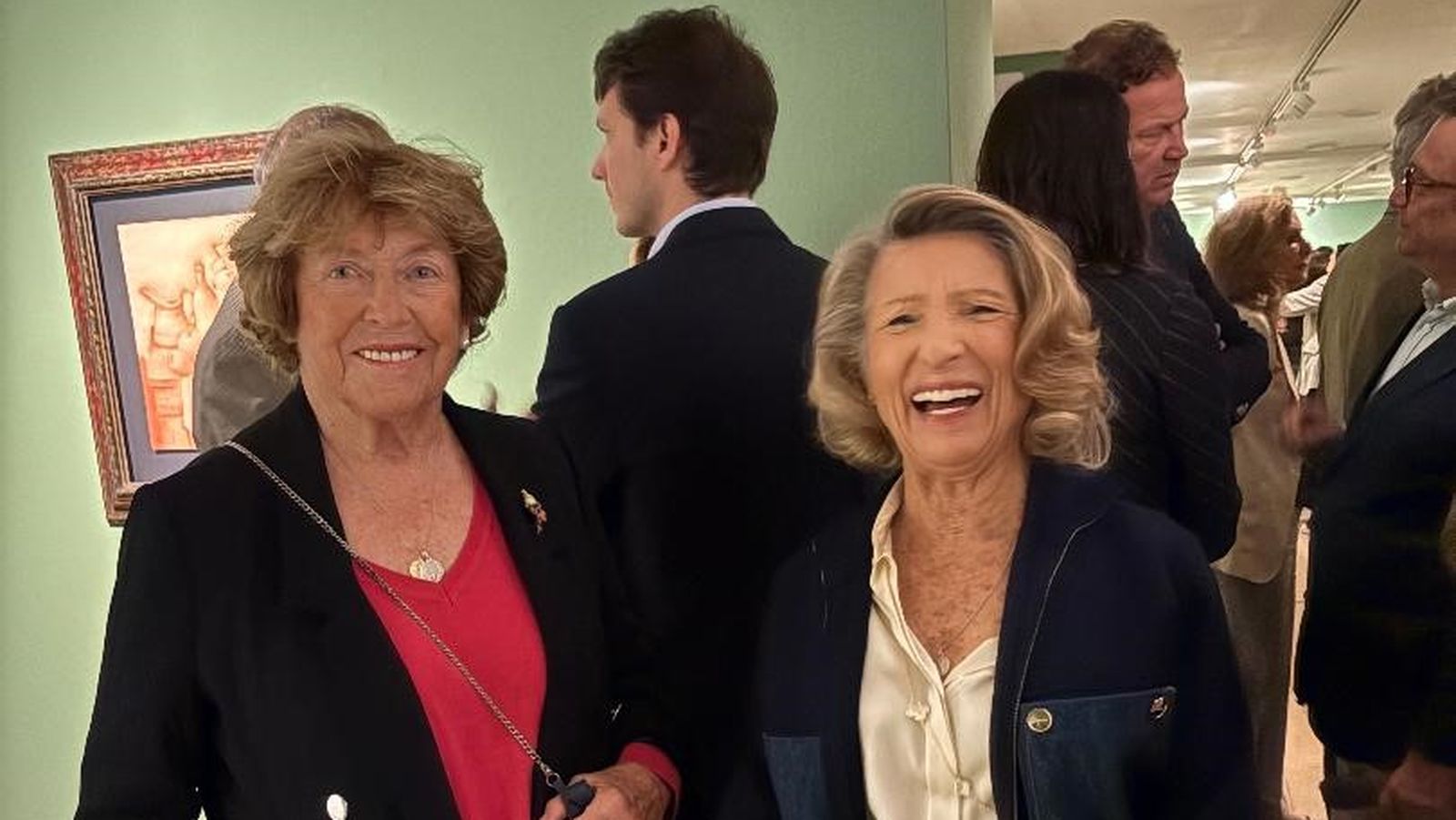 Cristina Terry y Cristina Heeren coincidieron en la inauguración.
