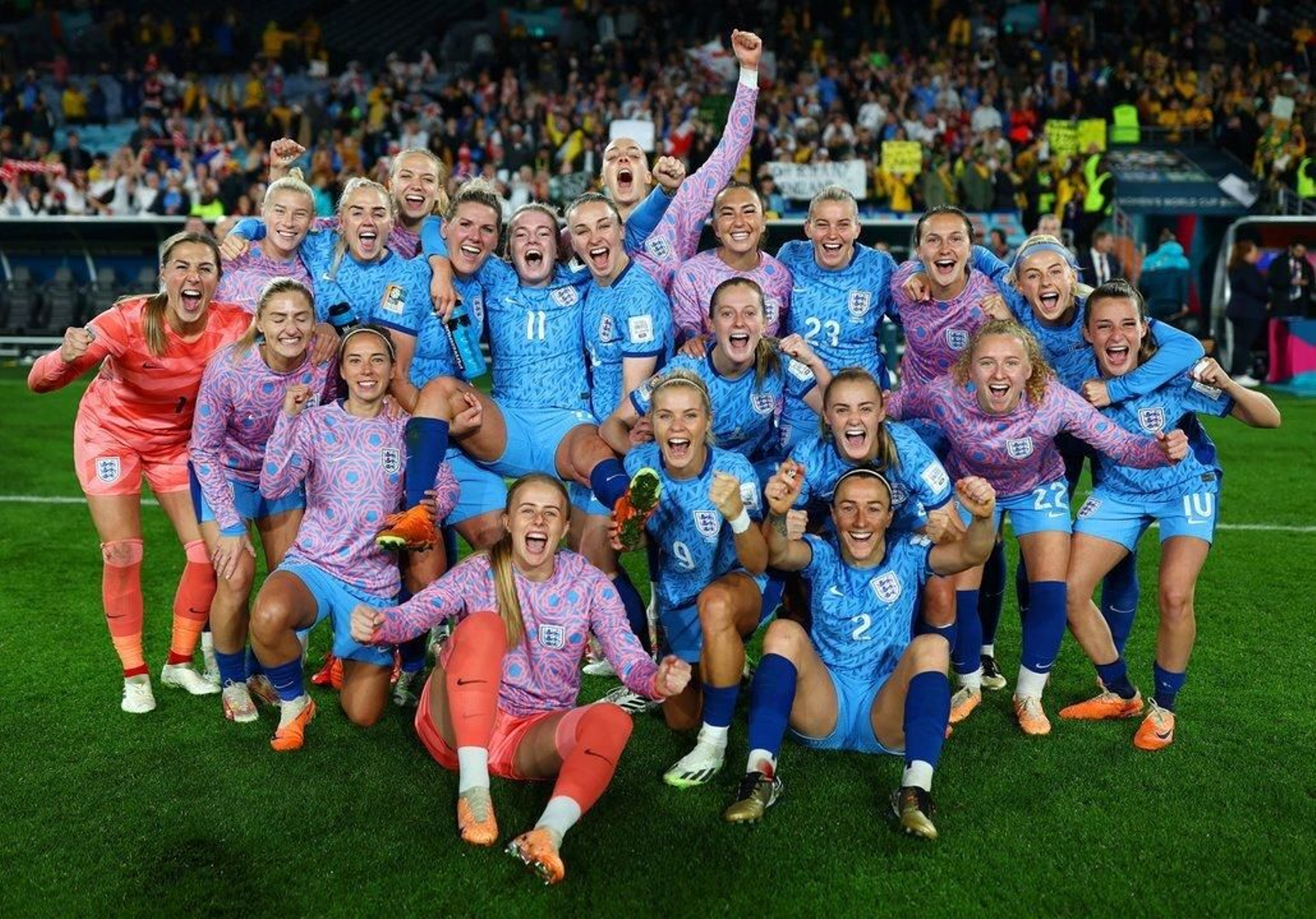 La selección inglesa femenina, en el último Mundial