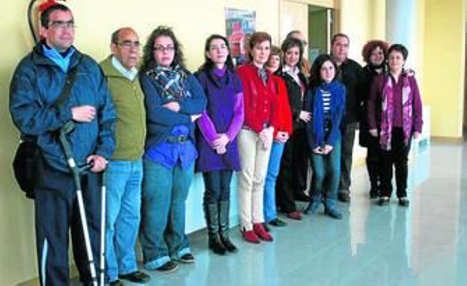 Foto de familia de los representantes de las asociaciones de Feras de Priego de Córdoba.