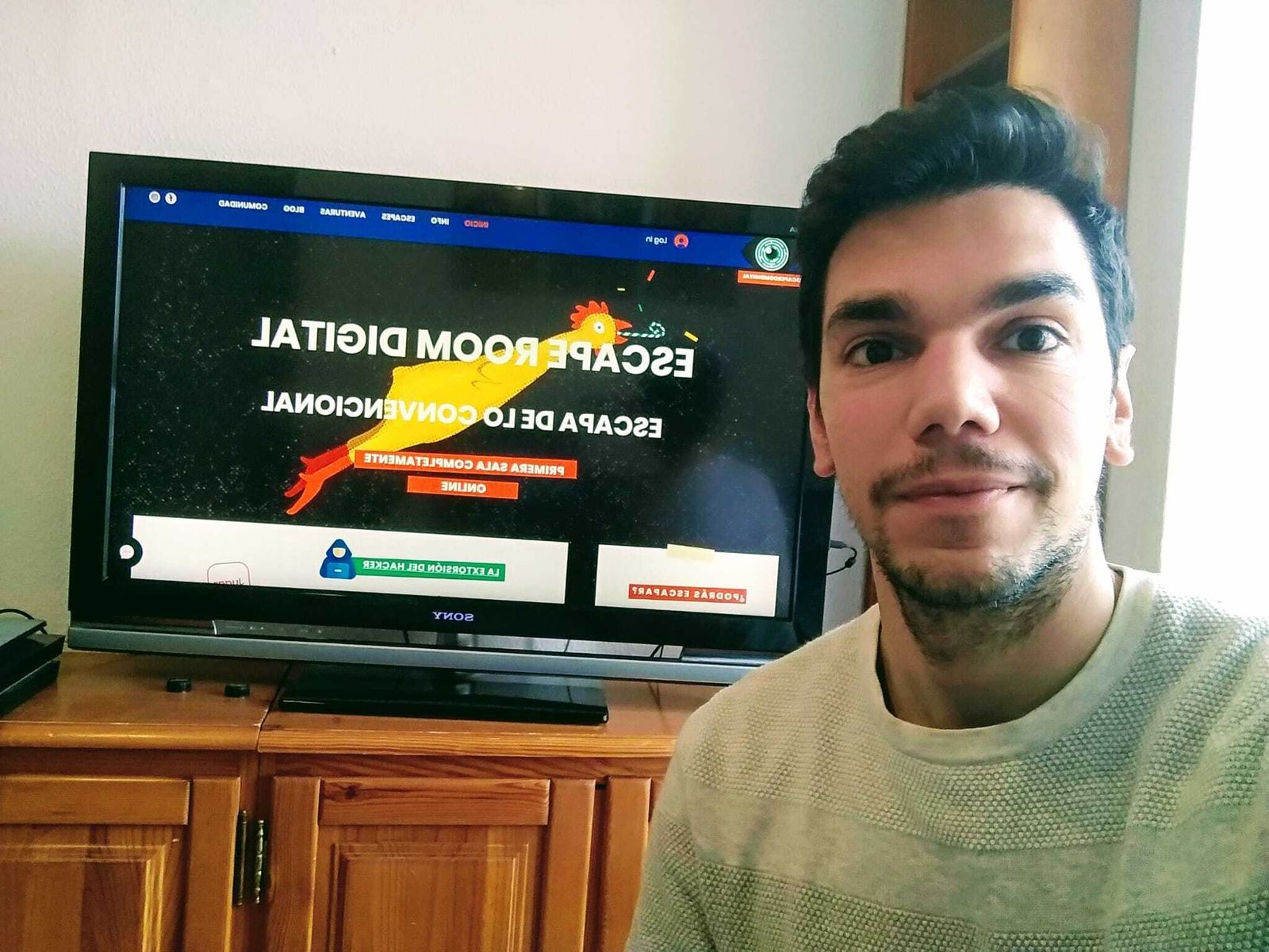 Álvaro Muñuz, creador de 'Escape room digital'.