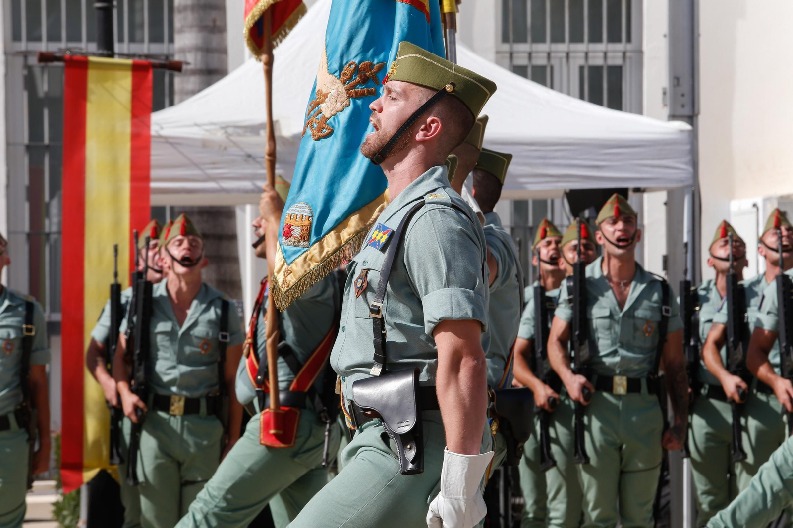 San Roque homenajea al Regimiento Pavía en su 30 aniversario, en imágenes