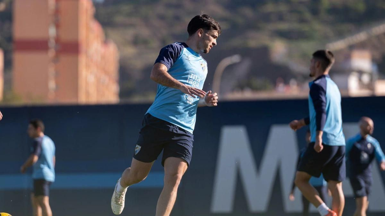 Ramón durante la sesión matinal