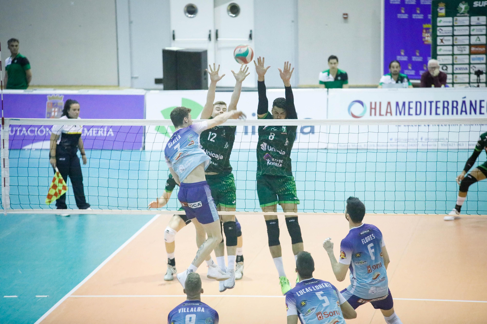 Imágenes del partido entre Unicaja Almería y Grupo Herce Soria