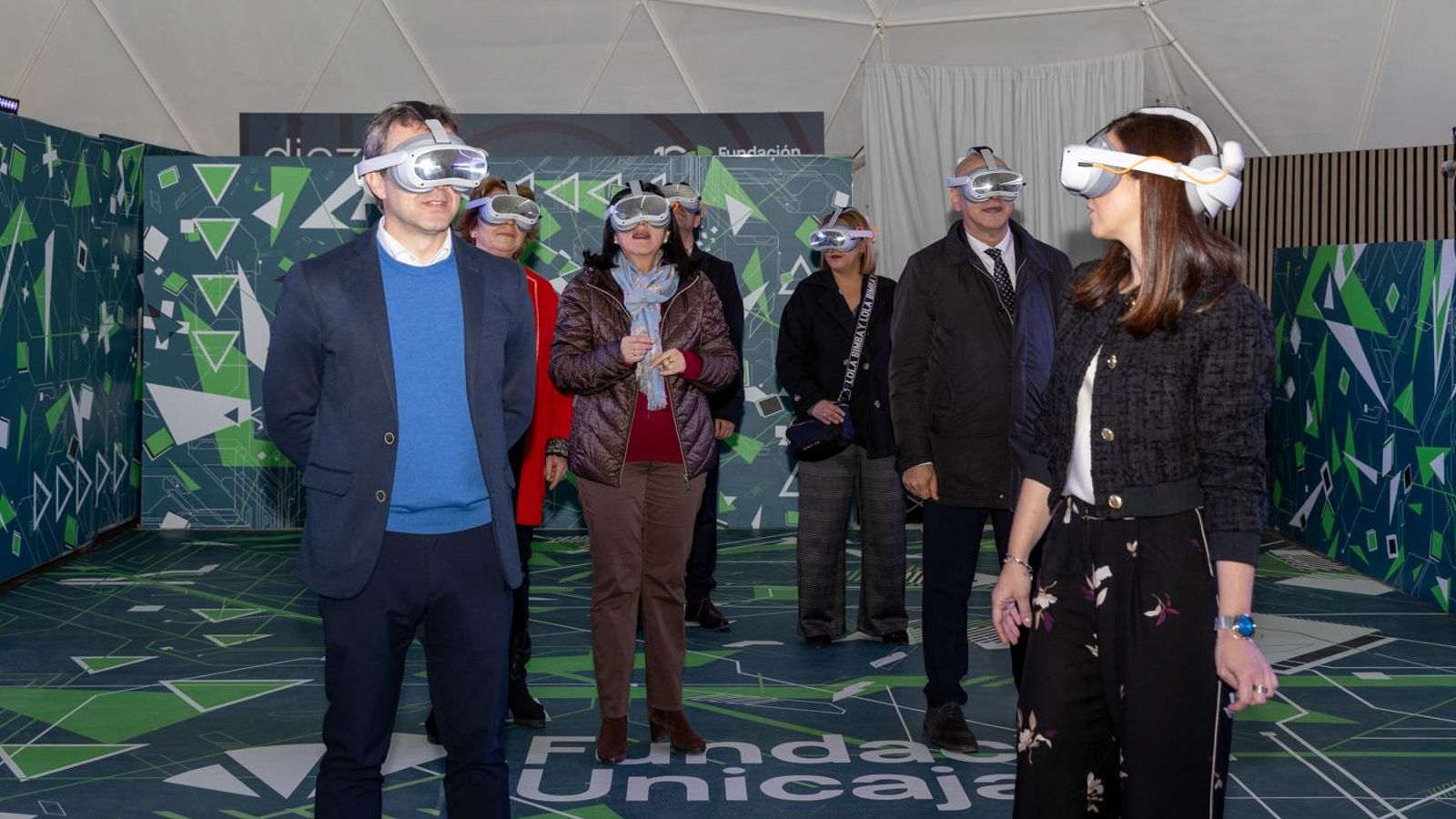 Inauguración en Jaén del Espacio Fundación Unicaja con motivo de la conmemoración del décimo aniversario de la entidad