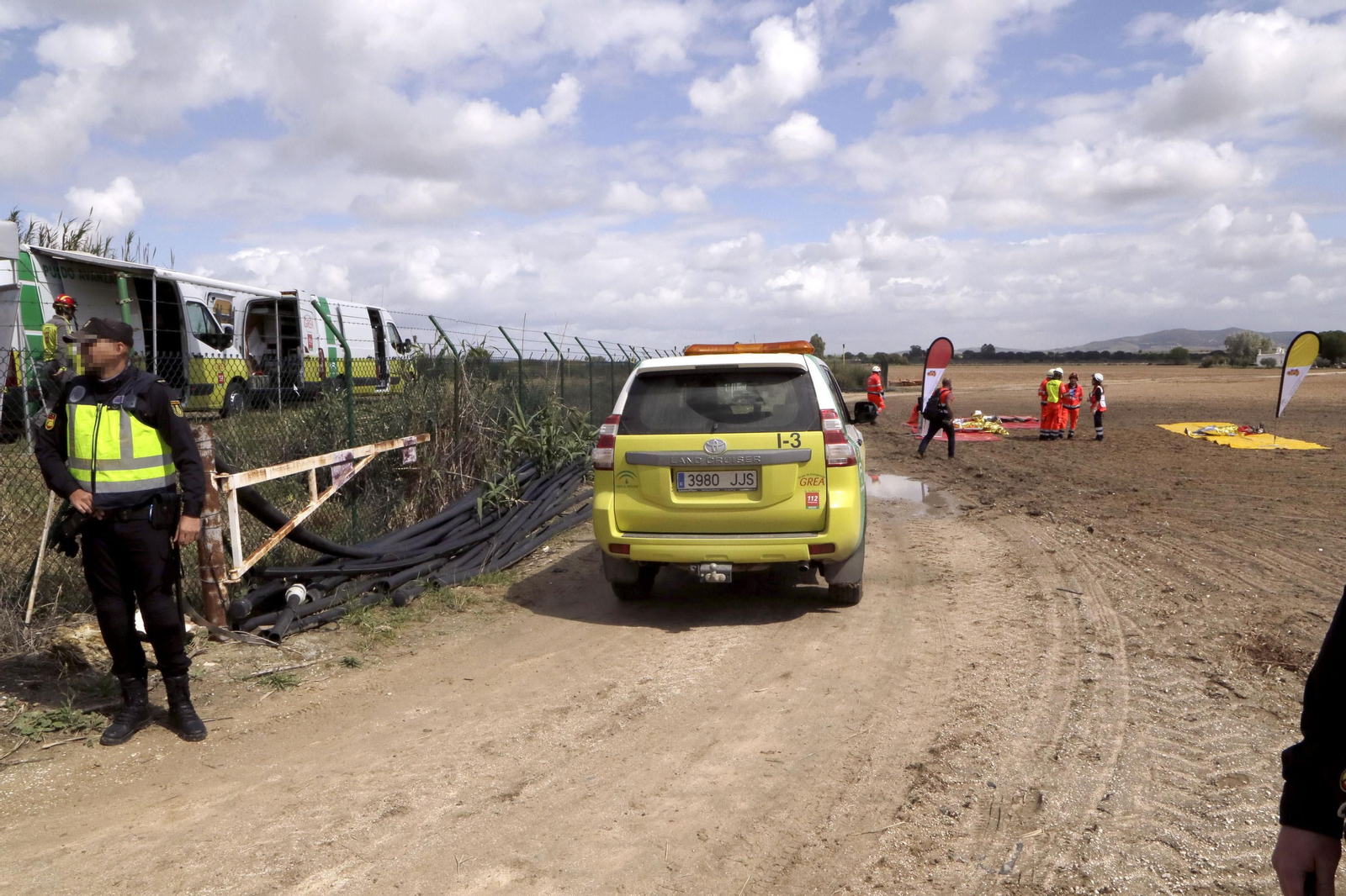 Simulacro de accidente aéreo en el aeropuerto de Jerez