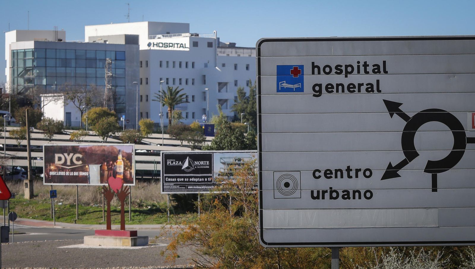 Vista del hospital de Jerez.