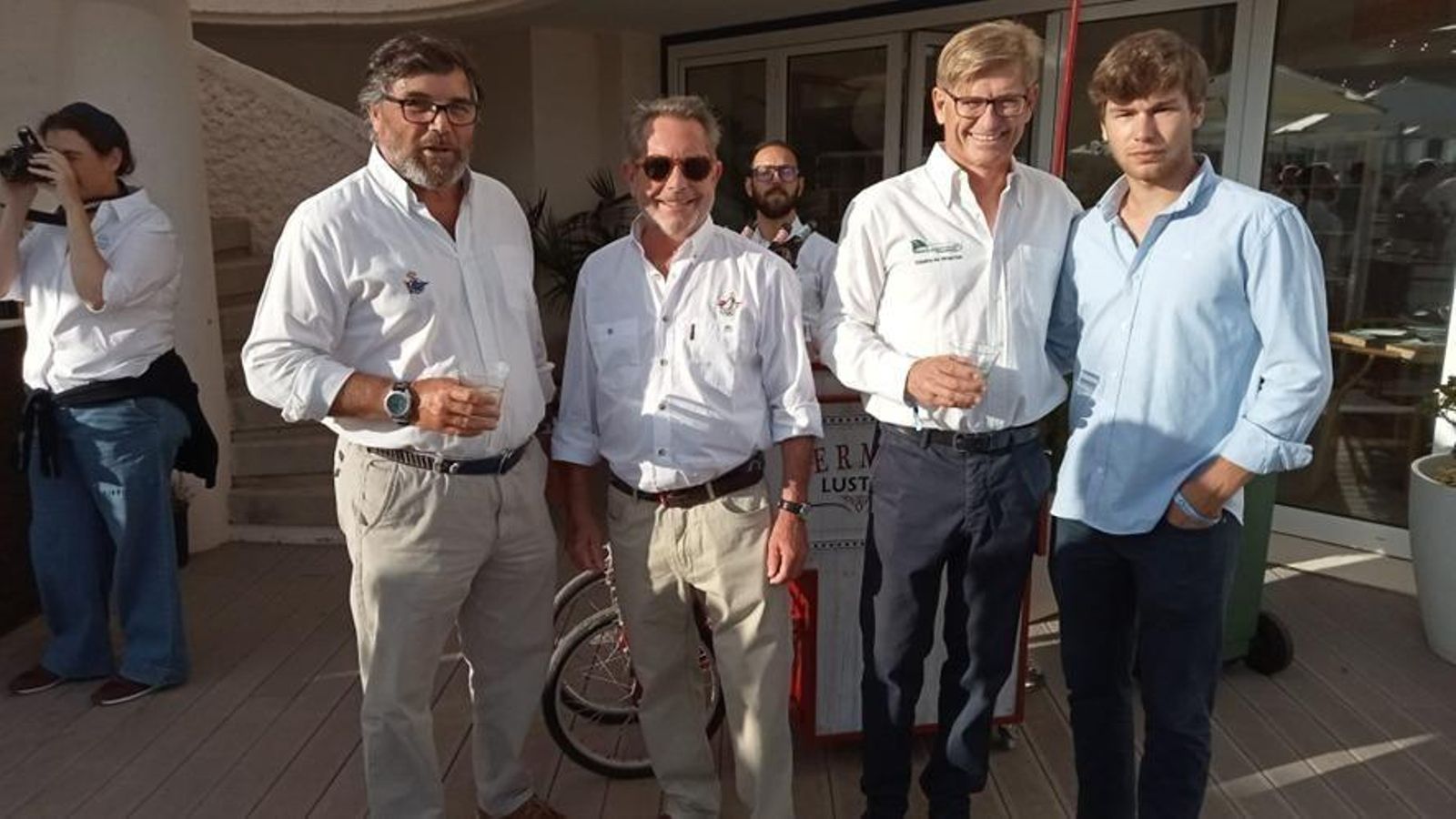 Santiago Villagrán, Paco Coro, Eric Pérignat y Pedro Guardiola.