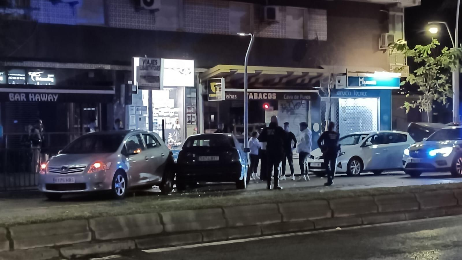 Accidente en la avenida de Andalucía durante la tarde del domingo 26 de octubre.