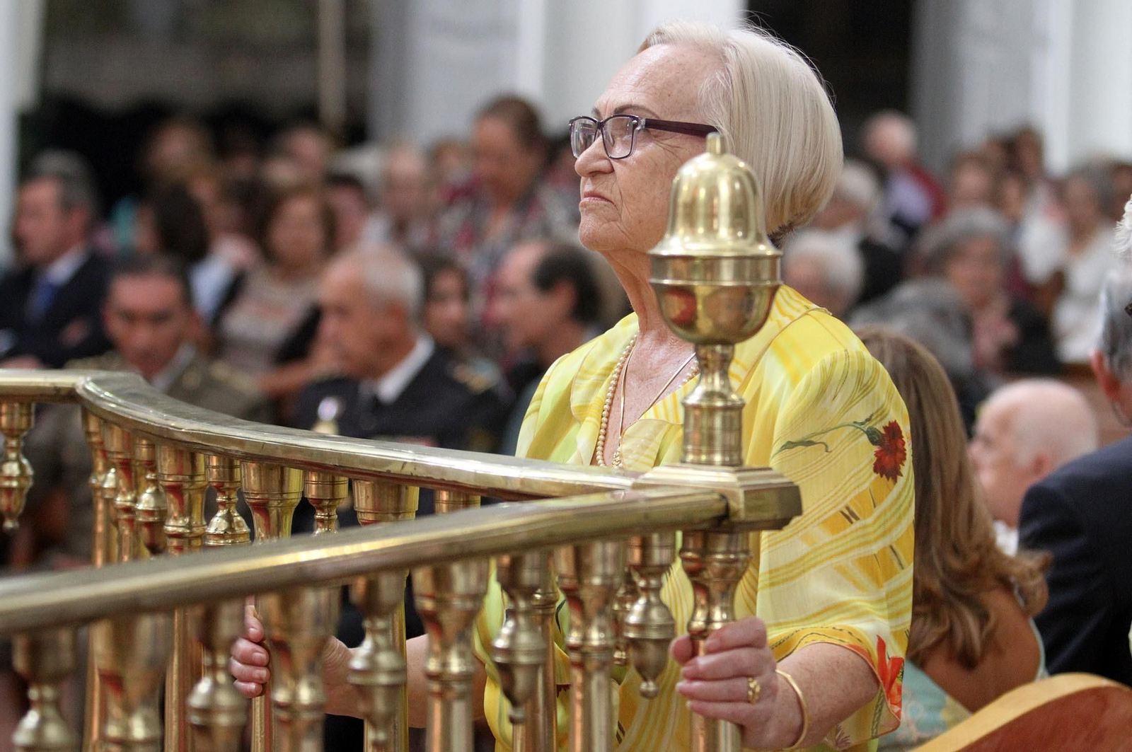 Misa ante la Virgen de La Cinta presidida por el obispo de Huelva, José Vilaplana, en la Catedral