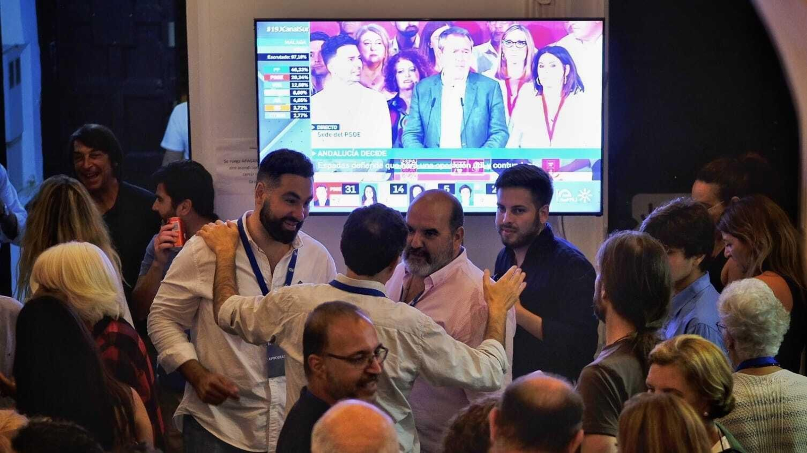 Celebración en la sede del PP