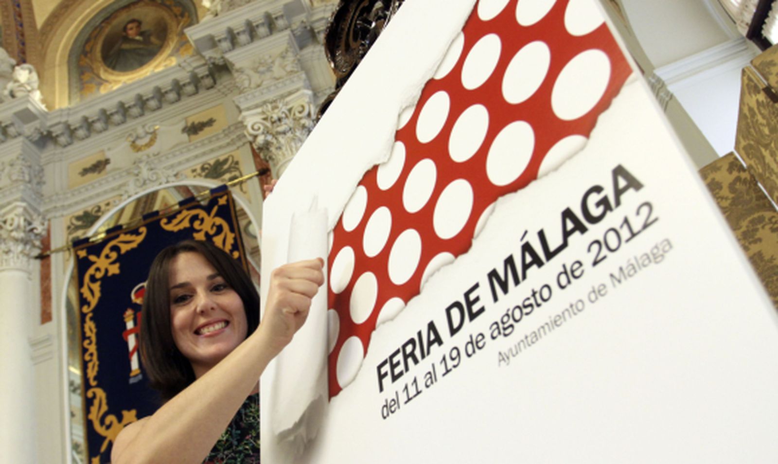 Un cartel minimalista para anunciar la Feria de Málaga