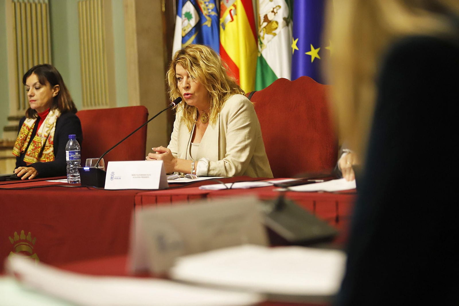 Imágenes del pleno ordinario del mes de diciembre en el Ayuntamiento de Huelva