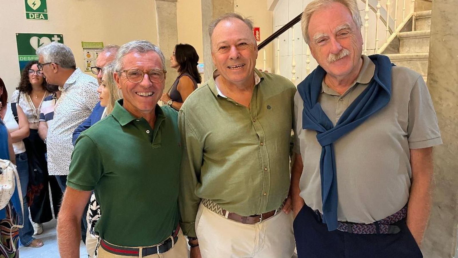 Guillermo Supervielle, Rafael Ponce y Julio Terrón, miembros de la asociación ‘Cádiz con Elcano’. Guillermo Supervielle, Rafael Ponce y Julio Terrón, miembros de la asociación ‘Cádiz con Elcano’.