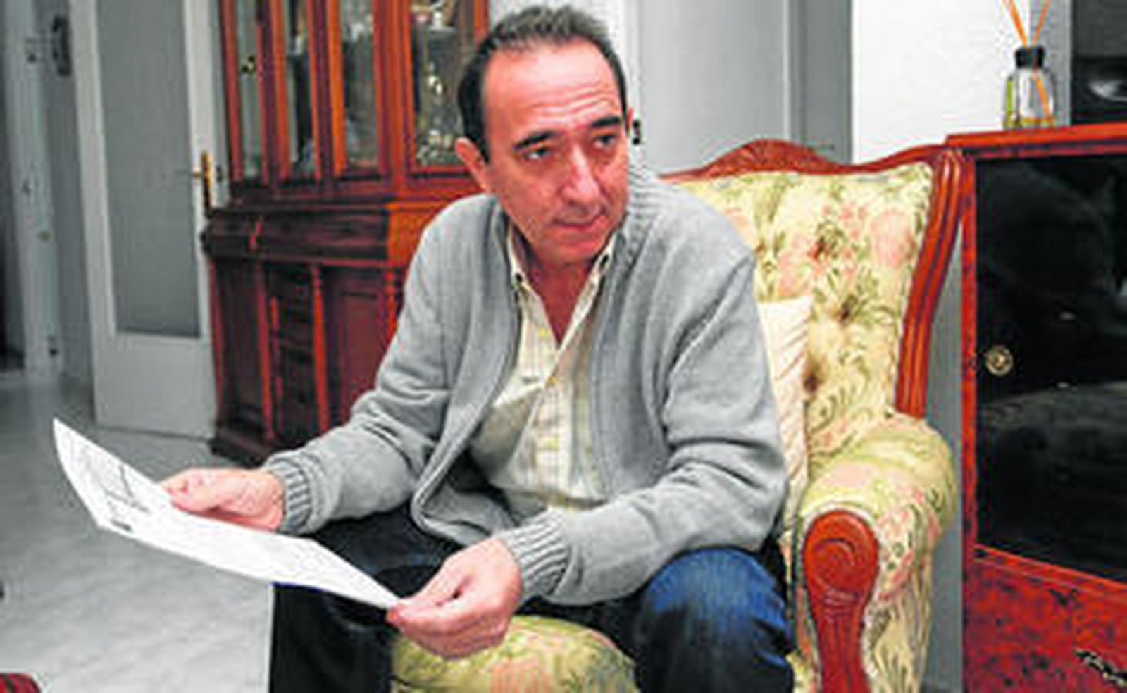 Francisco Padilla en diciembre de 2014, un mes y medio después de que le extirparan un pulmón.