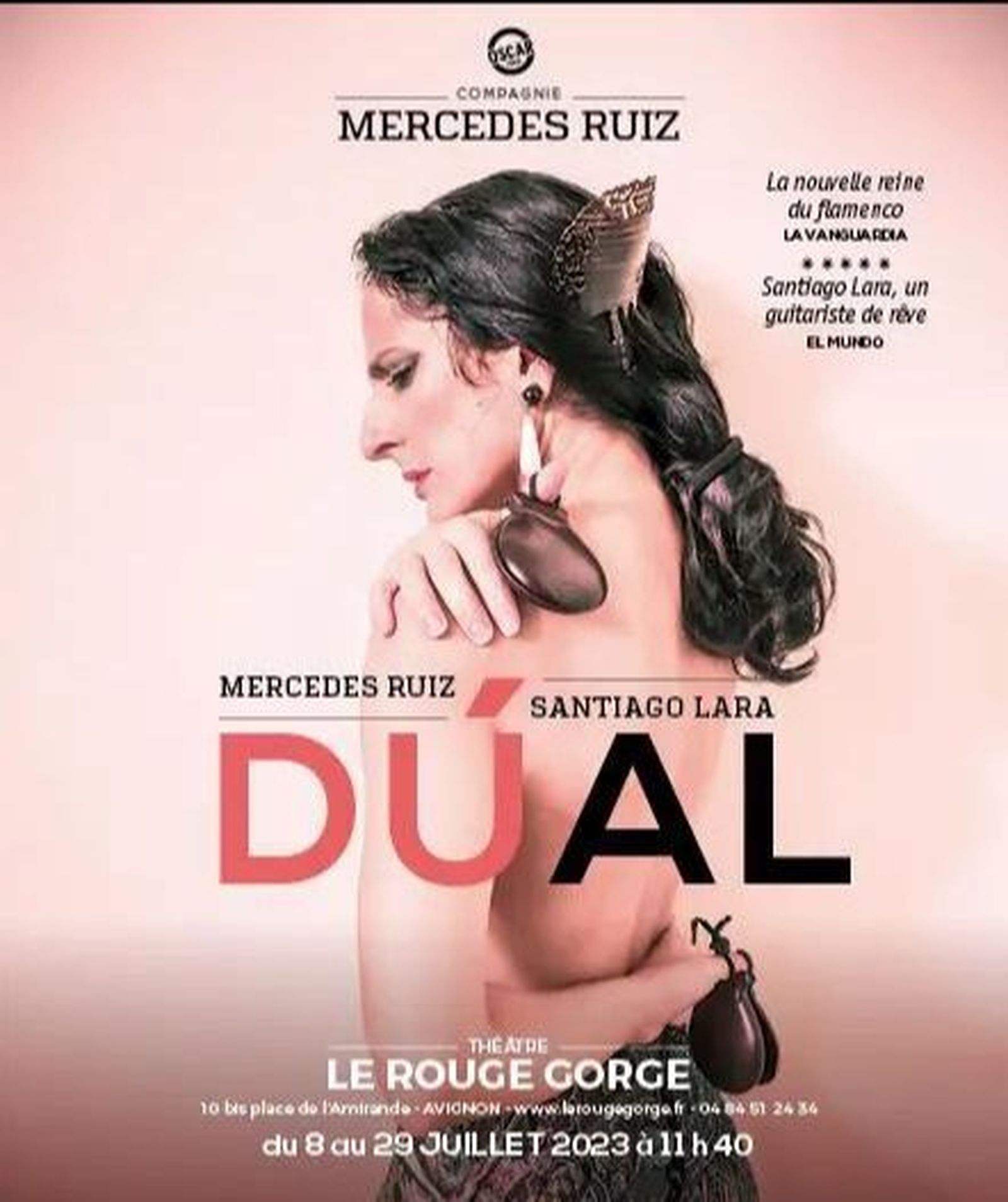 Cartel del espectáculo de los jerezanos Mercedes Ruiz y Santiago Lara.