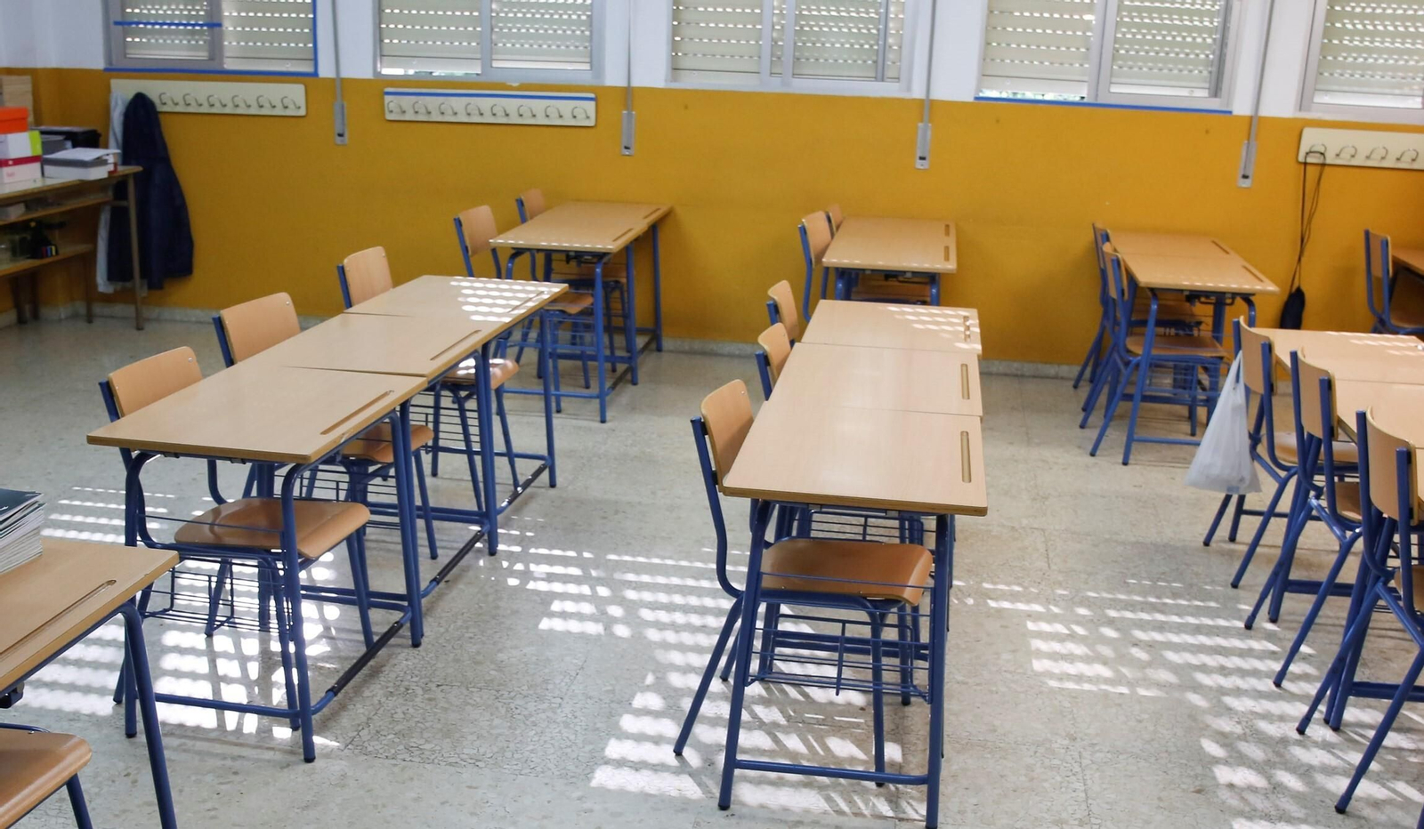 Una clase vacía, en una imagen de archivo. Una clase vacía, en una imagen de archivo.