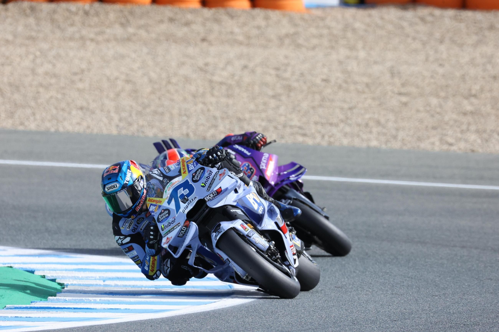 Álex Márquez, en acción en el FP1. Álex Márquez, en acción en el FP1.