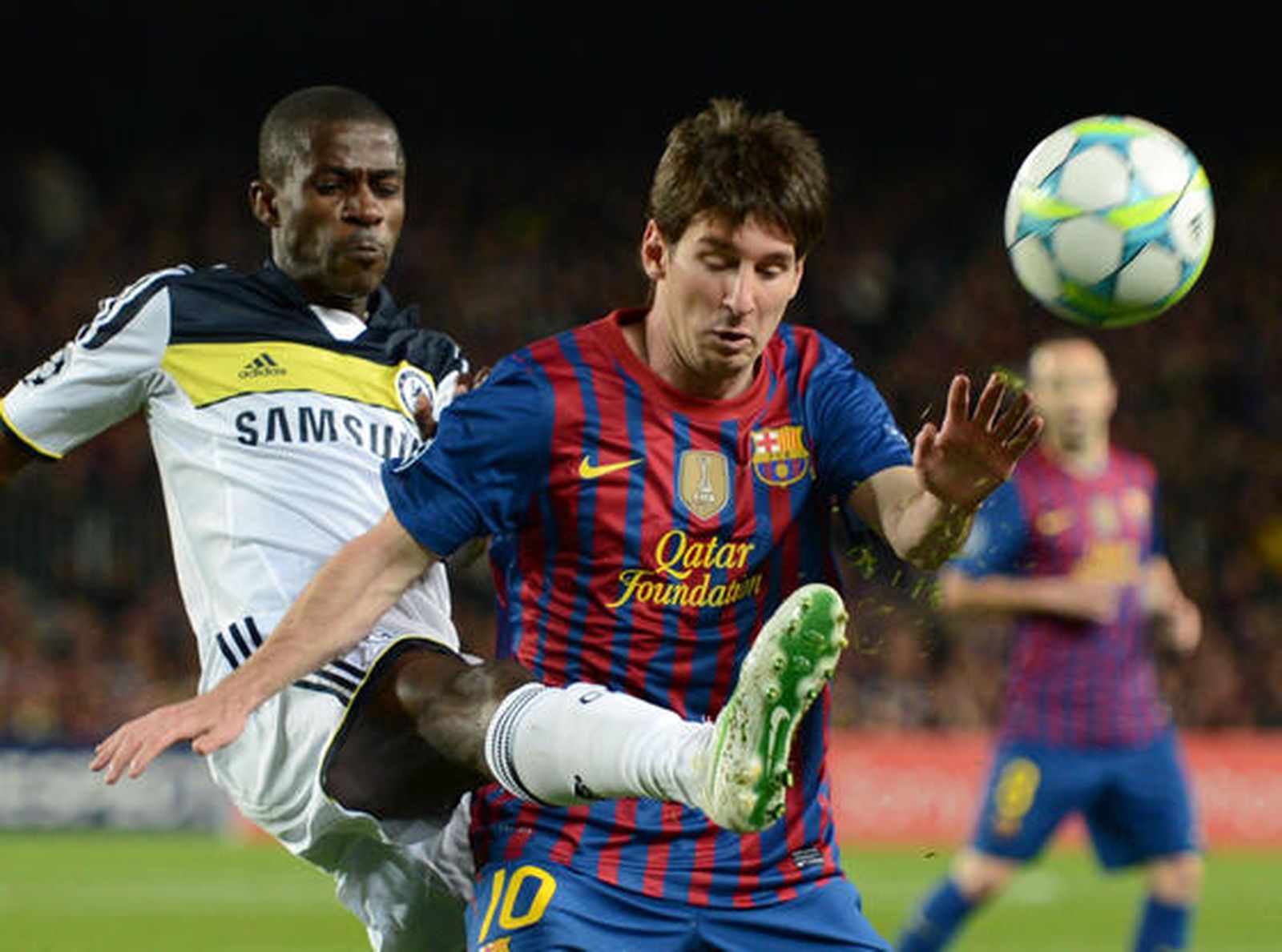 El Barcelona cae eliminado de la 'Champions' en semifinales ante el Chelsea (2-2). / AFP