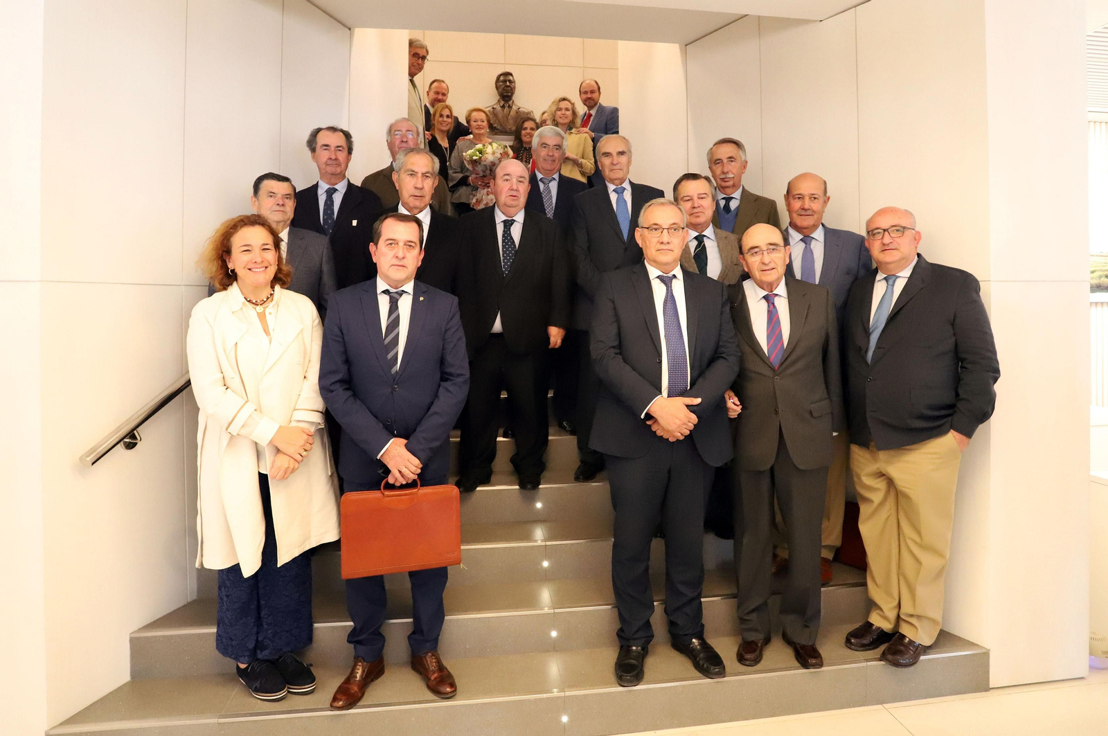 Acto homenaje a Don José Luis García Palacios en la Caja Rural del Sur, en imágenes