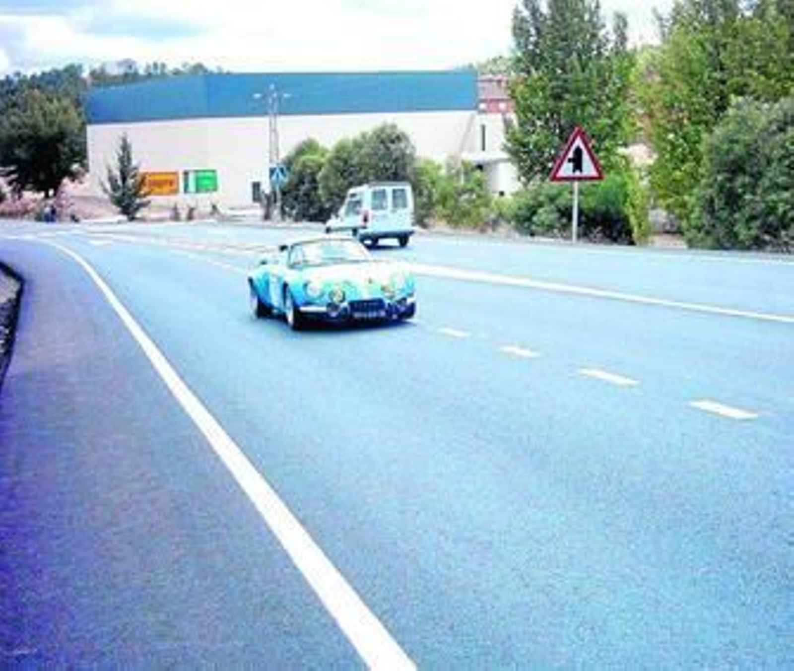 Trazado actual de la A-461 a su paso por Riotinto.