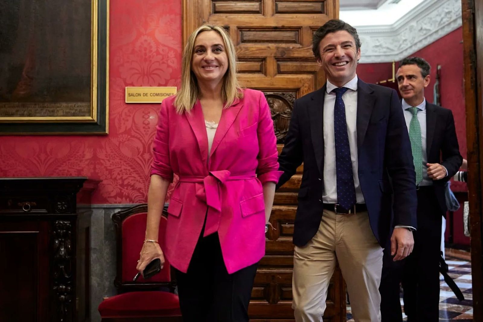 Carazo y el portavoz municipal, el primer día de trabajo.