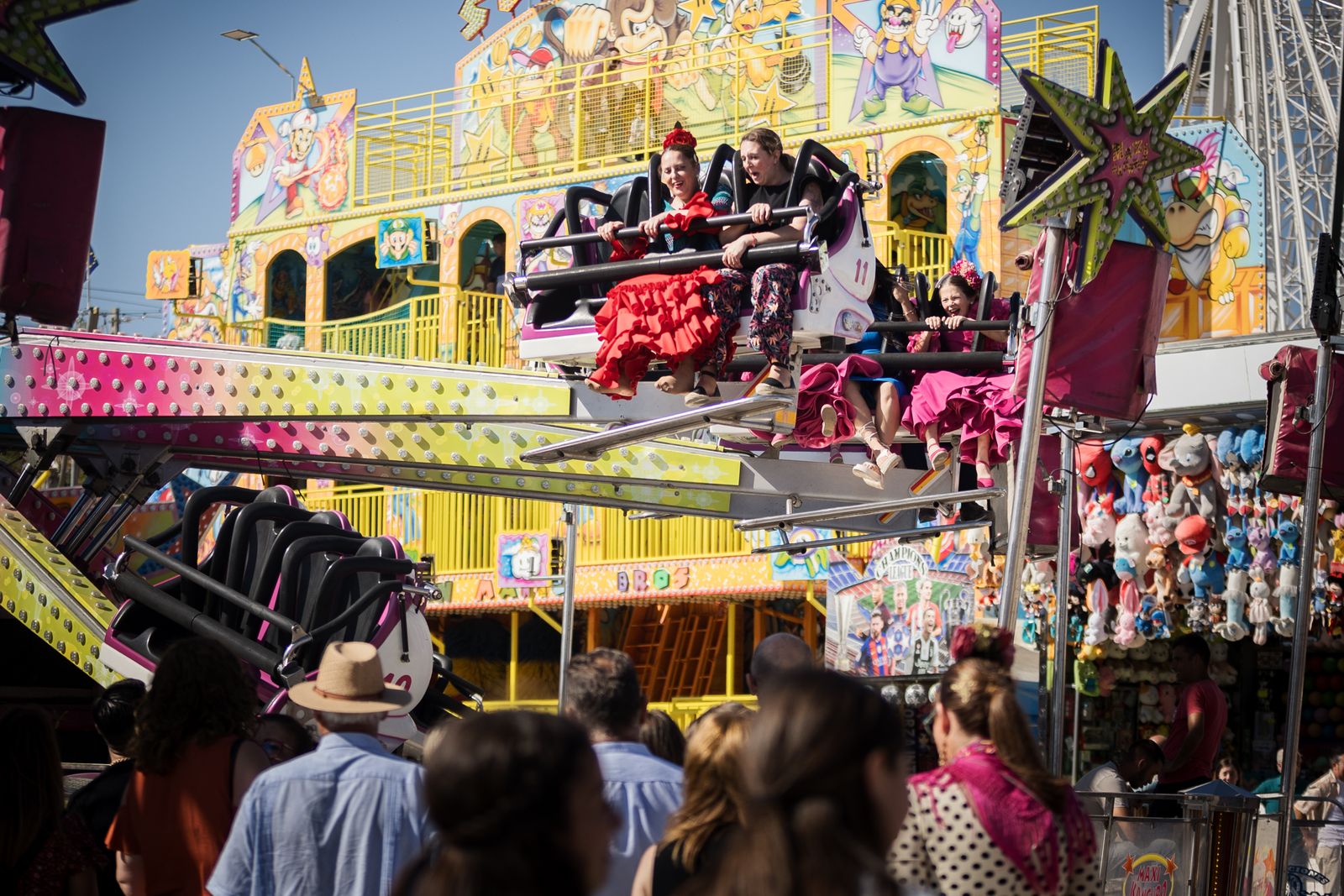 Calor y ambiente en el último día de la Feria de Jerez