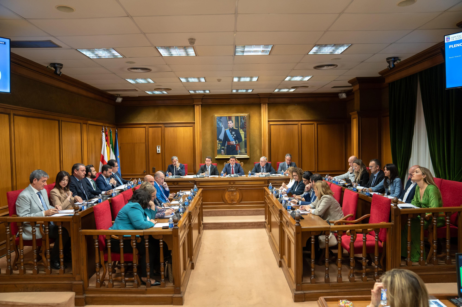 Momento de la sesión plenaria en Diputación.