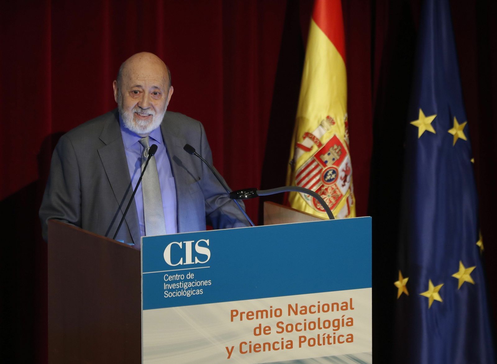 José Félix Tezanos, durante un acto en Madrid el pasado enero.