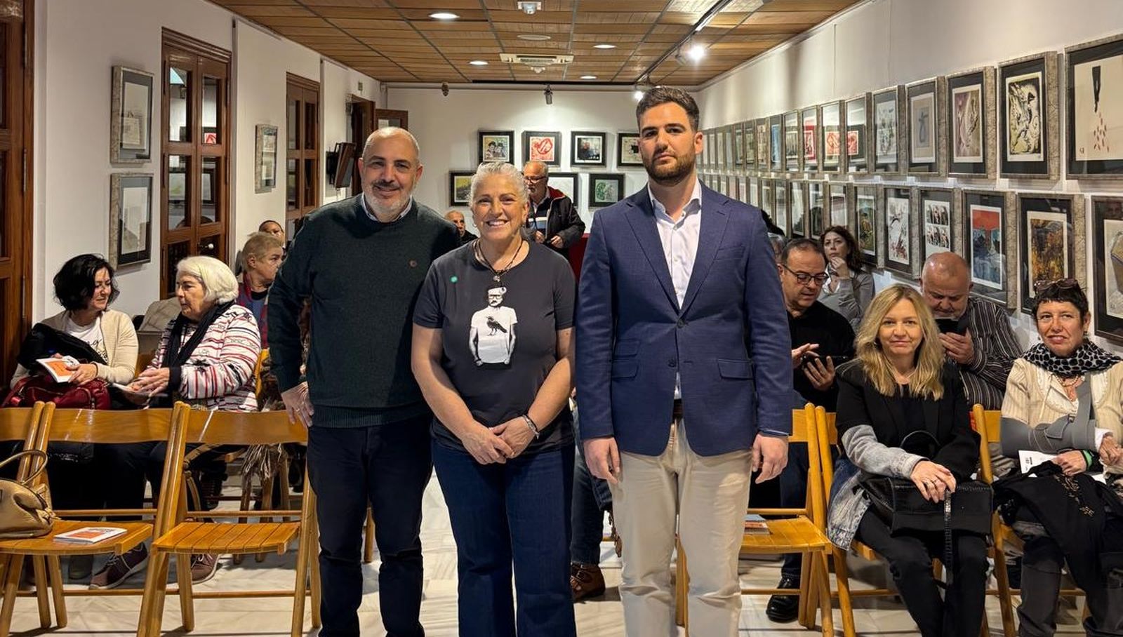 Diego Reche, Inma Pelegrín y Juan Carlos Muyor.